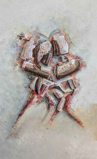 Toile, 60x90cm, techniques mixtes